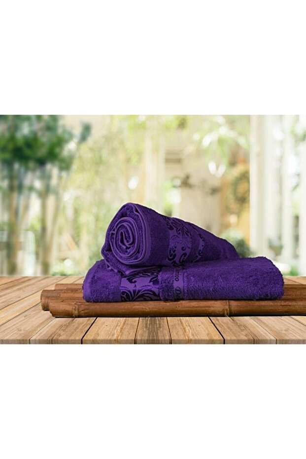 Bamboo Towel, 100% Organic, Towel Set, 50x90 Cm - Pack of 6, Premium, Ultra Soft, Decorative