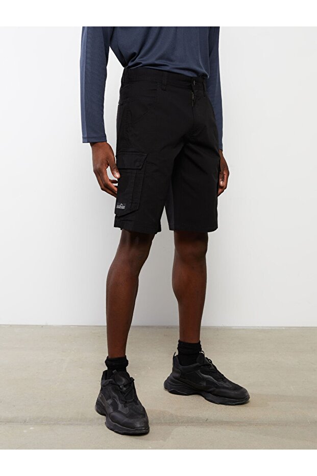Standart Kalıp Erkek Kargo Şort - 3