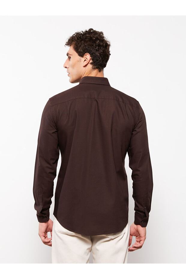 Regular Fit Uzun Kollu Oxford Erkek Gömlek - 5