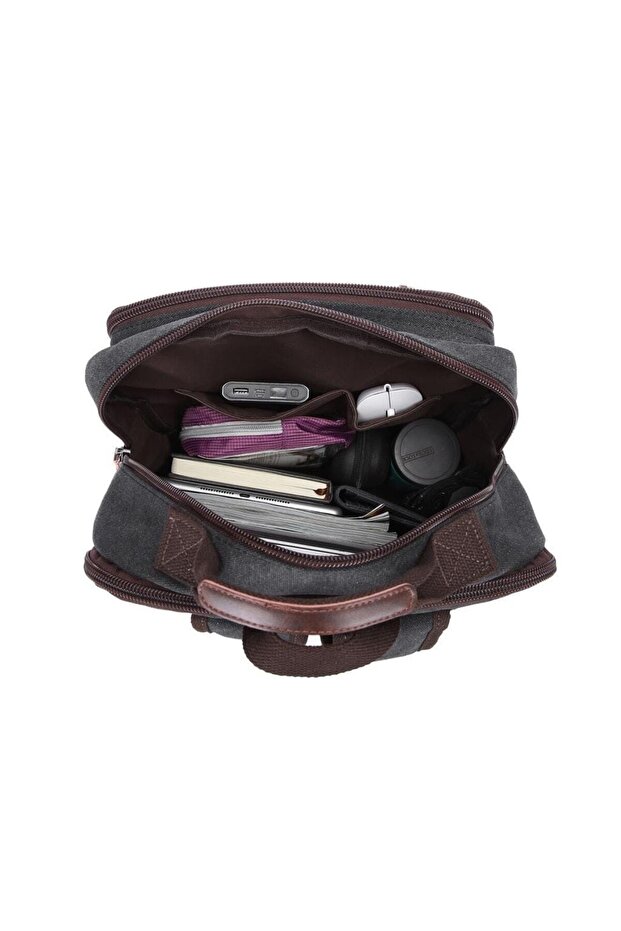 Σακίδιο πλάτης C Active Canvas Fabric Large Size 1260 A.kahve - 4
