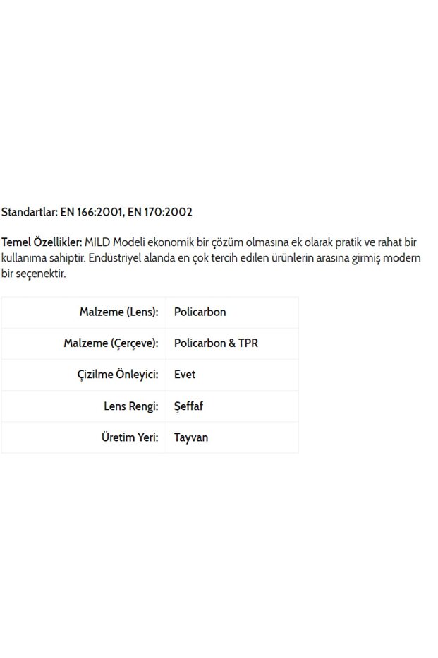 Safety Mıld Gözlük - 3