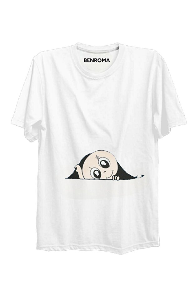 Baskılı Hamile Tişört - 1