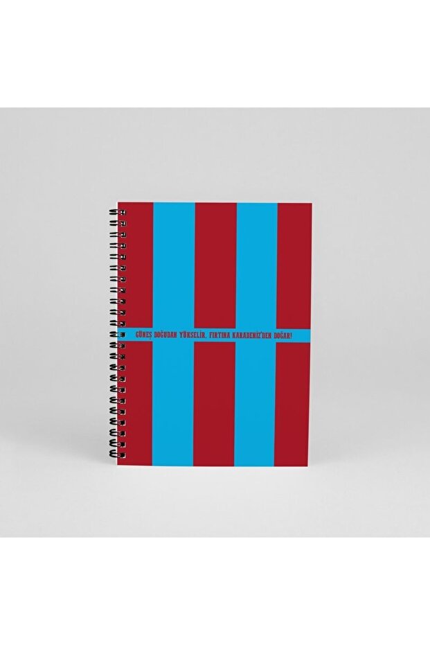 Design Spiral Notebook - Gift for Fans Burgundy Blue