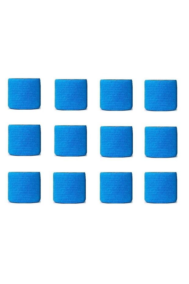 Tules Kendinden Yapışkanlı Coban Bandaj 5cm X 4,5m Mavi 12 Adet - 1