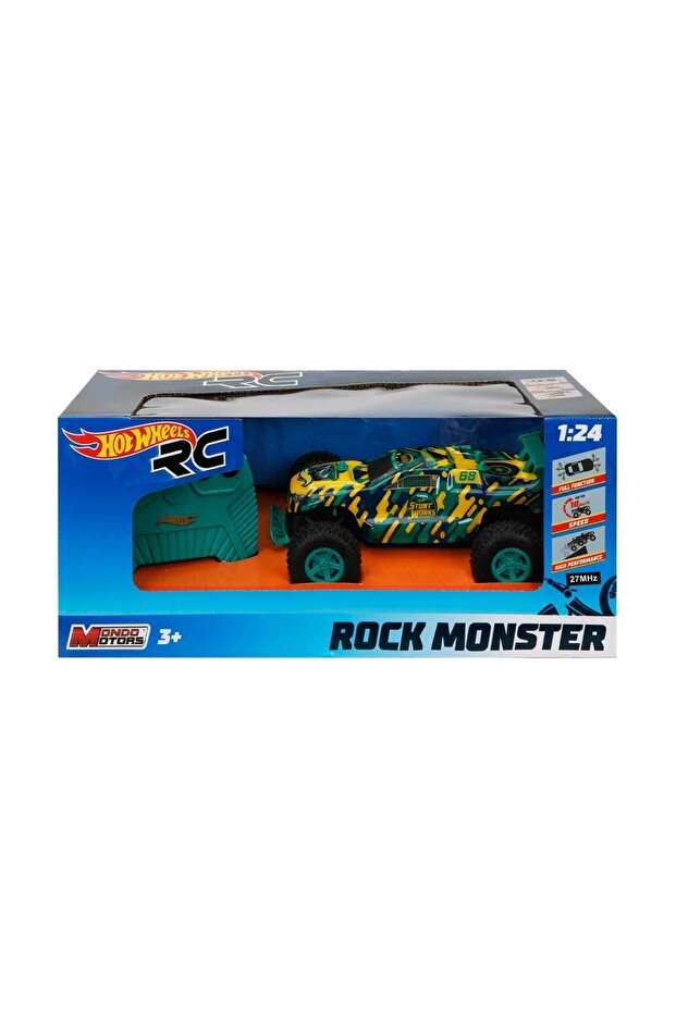 Hot Wheels Rock Monster Araba - Gri - 6