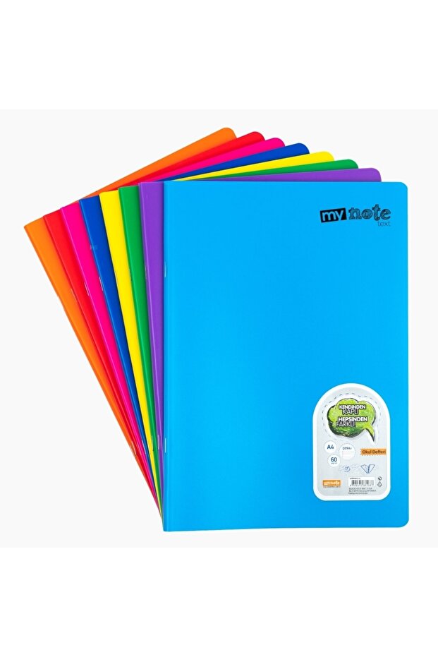 Mynote 80Yp. Striped Stitched Notebook 2Pcs - 1