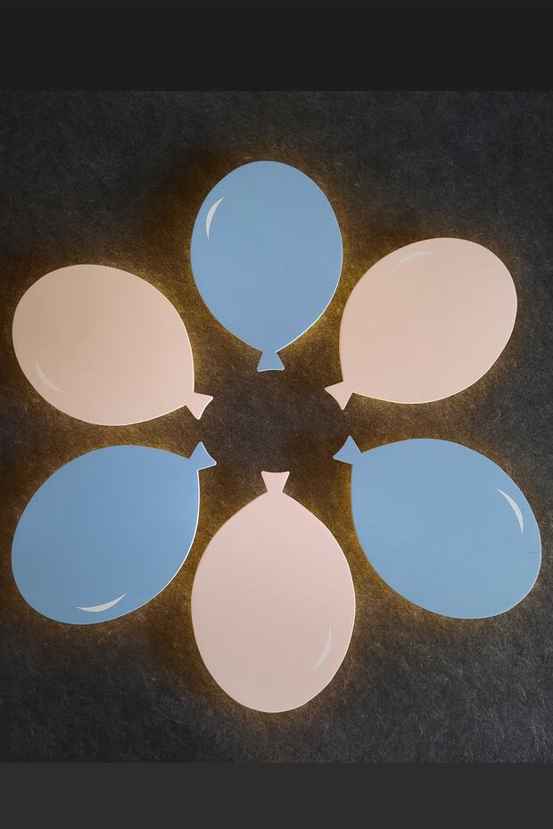 Balon Aydınlatma, Mavi - 9