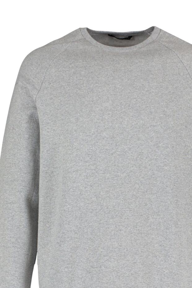 Gri Melanj Regular/Normal Kesim İçi Polar/Sıcak Tutan Sweatshirt TMNAW23SW00189 - 8