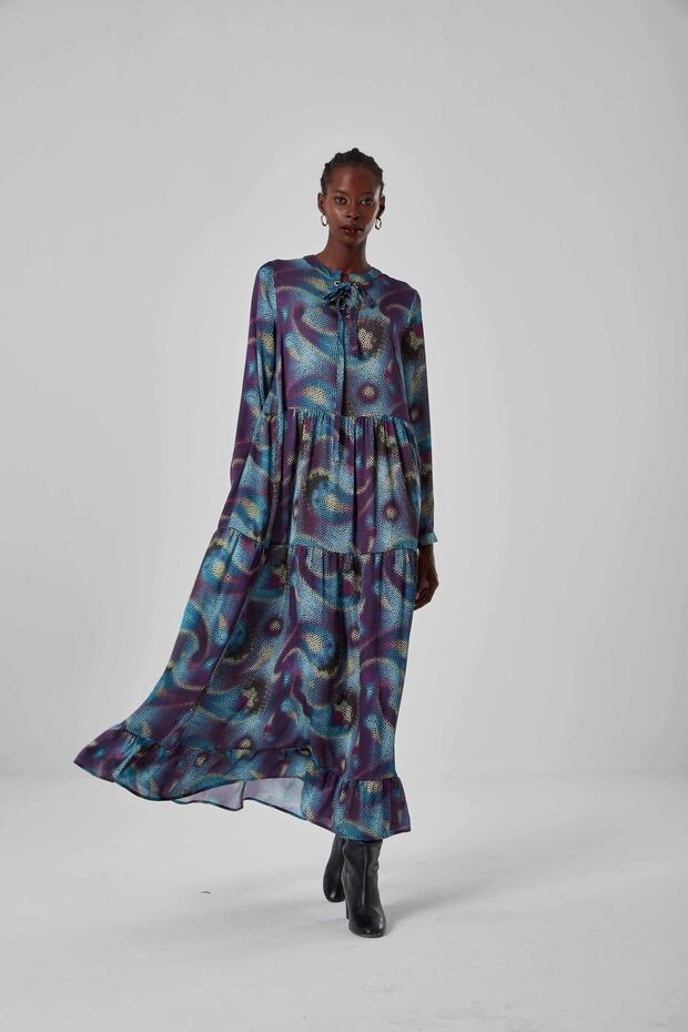 Bird Eye Patterned Dress