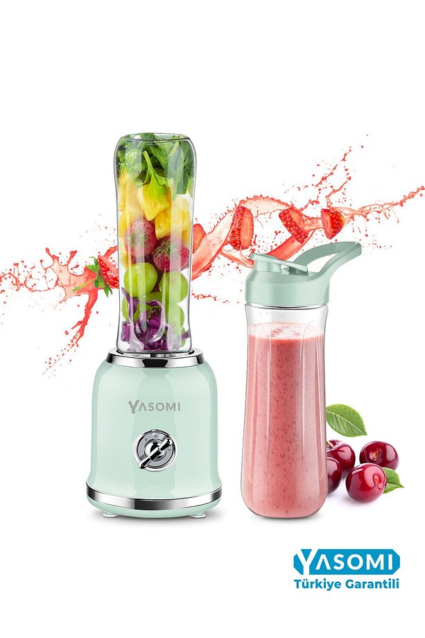 Bl019 Retro Smoothie Blender Yeşil - 1