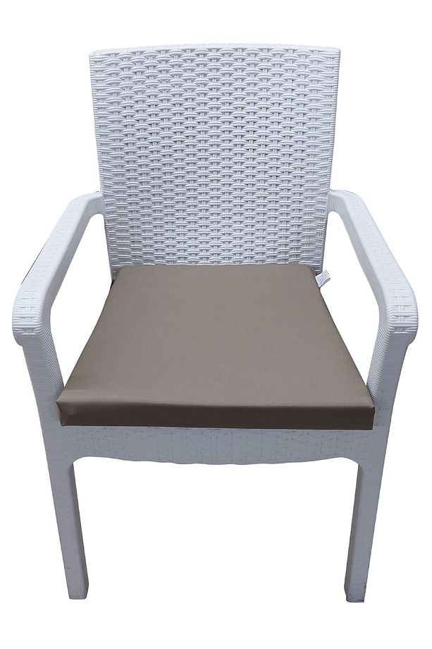 4 Adet Su Geçirmez Kumaş Rattan Minderi-sütlü Kahve - 2