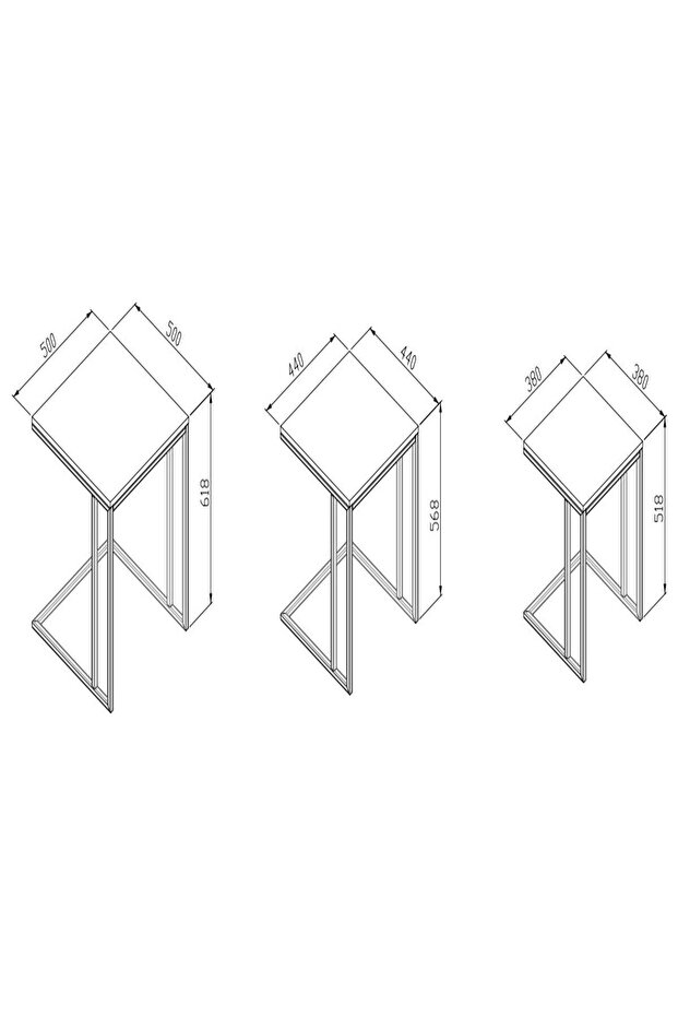 3lü C Zigon Sehpa - 6