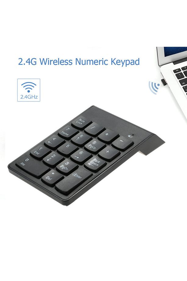 Tr-59 Süper Ince Kablosuz Keypad Klavye Numlock Numped - 5