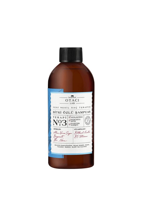 Lab Yeni Nesil Saç Terapisi Bitki Özlü Saç Bakım Şampuan 250ml. Terapi No:3 Bitkisel Keratin - 1