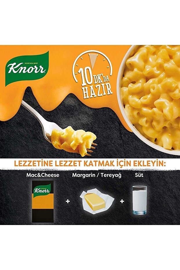 Çabuk Makarna Mac And Cheese Gülümseten Peynirli 212 Gr 4 Adet - 4