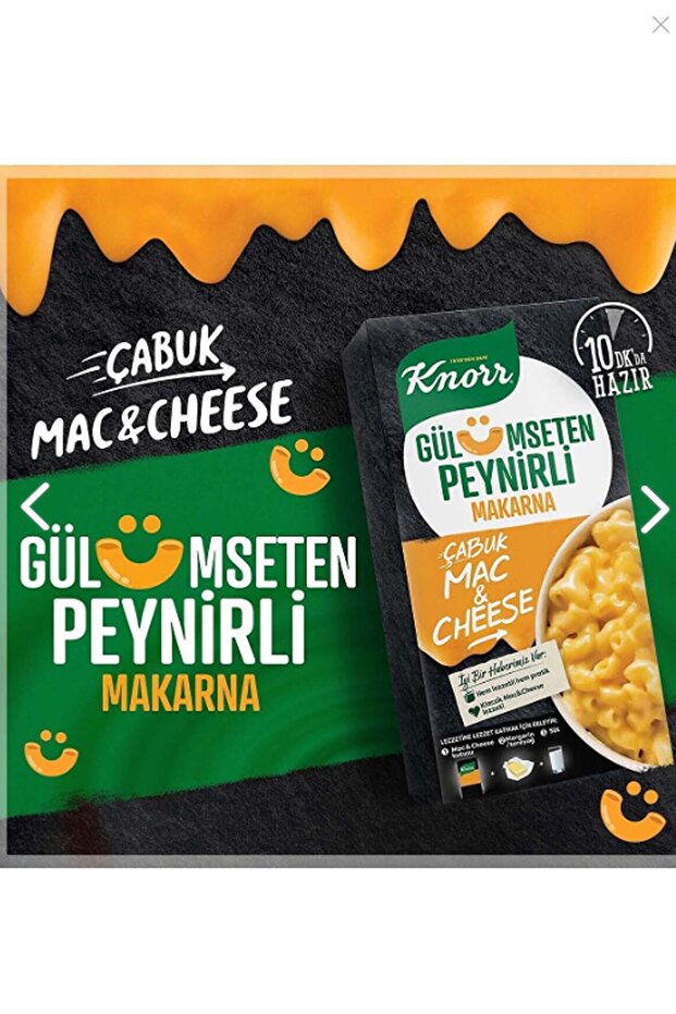 Çabuk Makarna Mac And Cheese Gülümseten Peynirli 212 Gr 4 Adet - 5