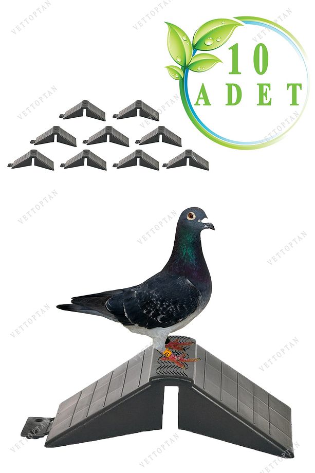 Tünek Güvercin Bekar Tüneği 10 Adet Plastik Kuş Pigeon Yuva Kümes Malzemeleri Ekipman Yuvalık - 1
