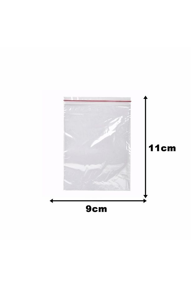 200 Adet 7x9 Cm Kilitli Poşet / Naylon Torba / Şeffaf Ambalaj Poşeti / Kına Çerez Kuruyemiş Poşeti - 4