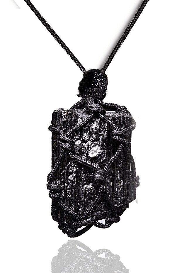 Certified Adjustable Natural Tourmaline Stone Necklace