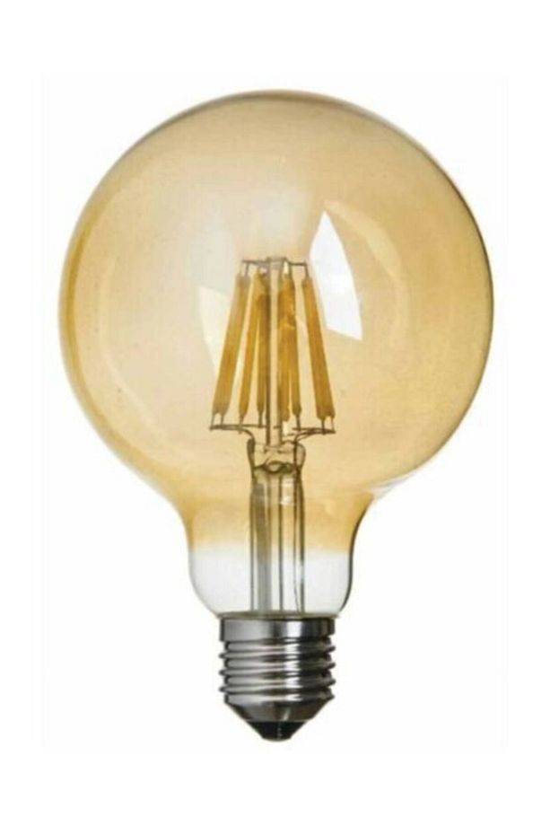G95 Filament  Tip Rustik Sarı Cam Ampul 8 W Led Ampul - Gün Işığı Erd-86 - 1