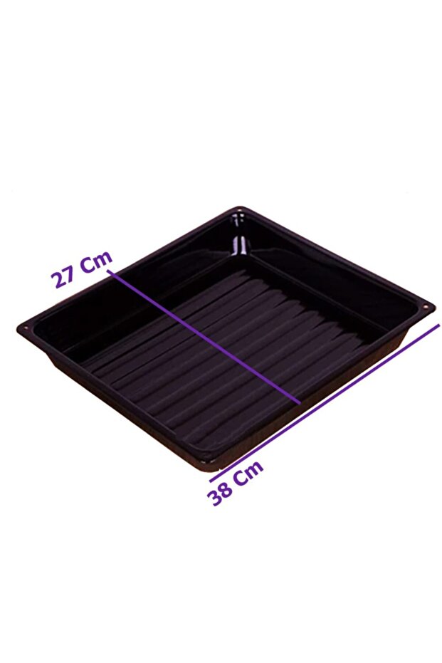 صينية خبز مستطيلة متوسطة الحجم مقاس 27x38 - 2