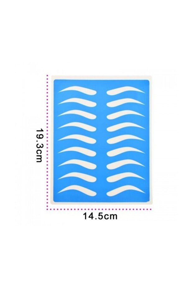 Latex Practical Template Empty Eyebrow 4 Pieces - 1