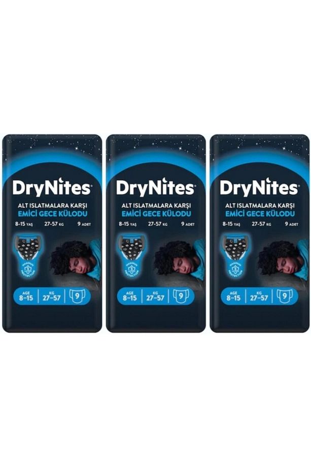 Drynites Erkek Emici Gece Külodu 8-13 Yaş 27 Adet - 1