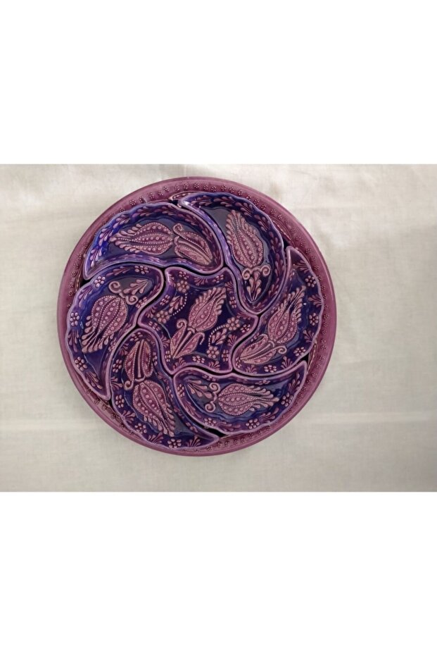 -çini Tabaklı Tabaklı Kahvaltılık Çerezlik Seti - 1