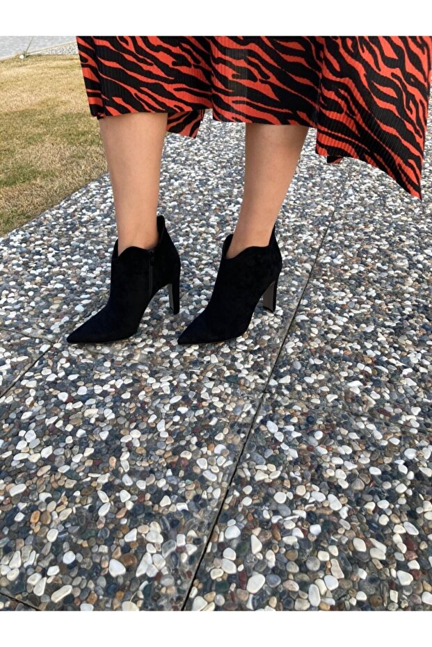 Bot Vıolet Siyah Süet - 7