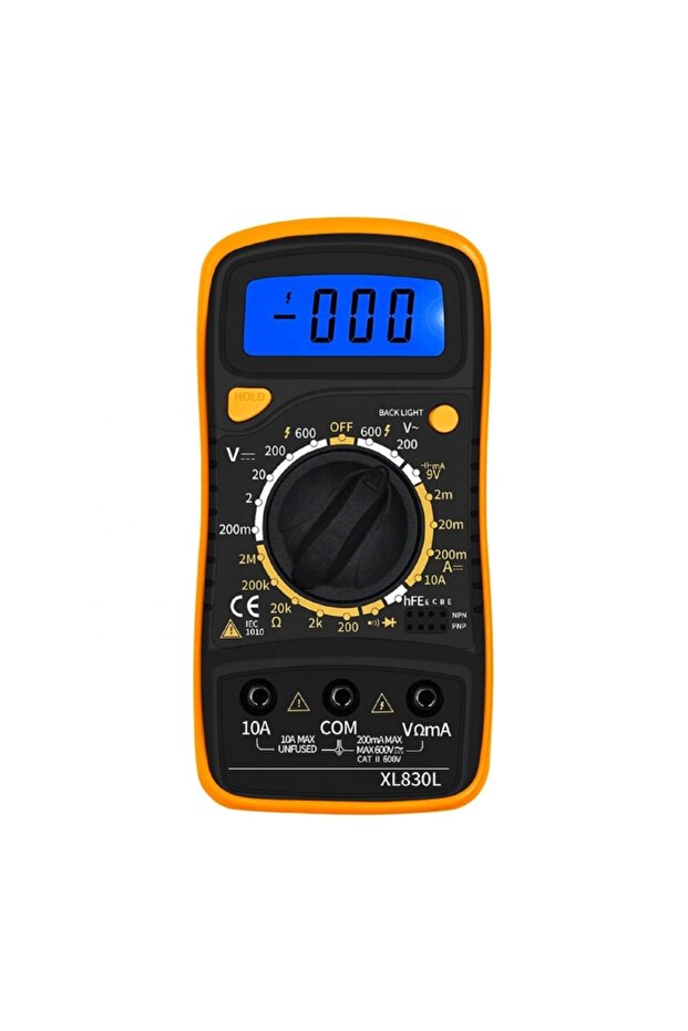 Xl830L Digital Multimeter – Volt, Ampere, Ohm Measuring Wide Function Avometer - 1