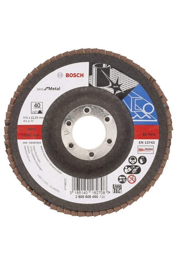 115 Mm 40 K Best For Metal Flap Disk - 1