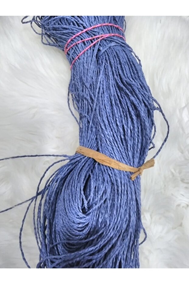 Paper Thread 200 Gr 240 m (+-10) Natural Wicker Raffia Supla Natural Bag Hobby Hand Knitting Thread