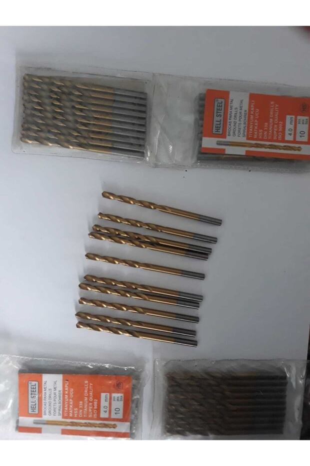 4 Mm Matkap Ucu Titanyum Kaplama Hss Metal Uc 10*5:50adet Pamirsatış - 2