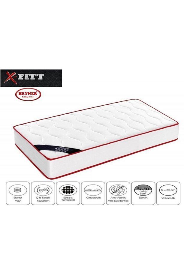 X-Fittbed 80x160 Cm Ortopedik Yaylı Yatak Ortopedik Lüx Su Yolu Cotton 80X160 Yaylı Yatak - 2