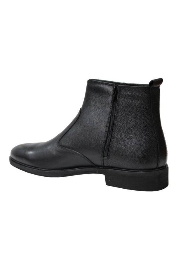 0409 Siyah Hakiki Deri Erkek Ayakkabı Bot - 3