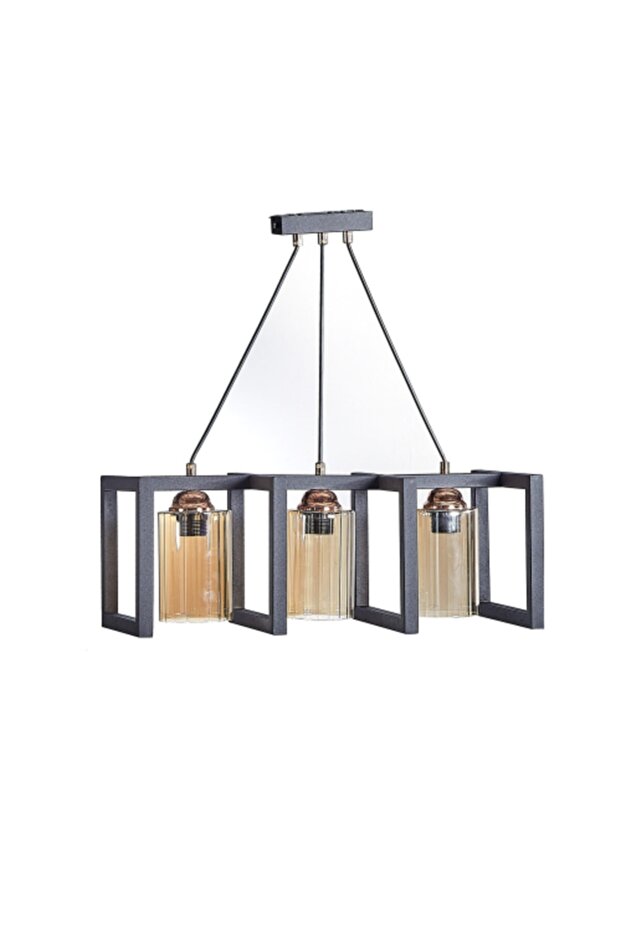 3 Lü Kare Modern Avize