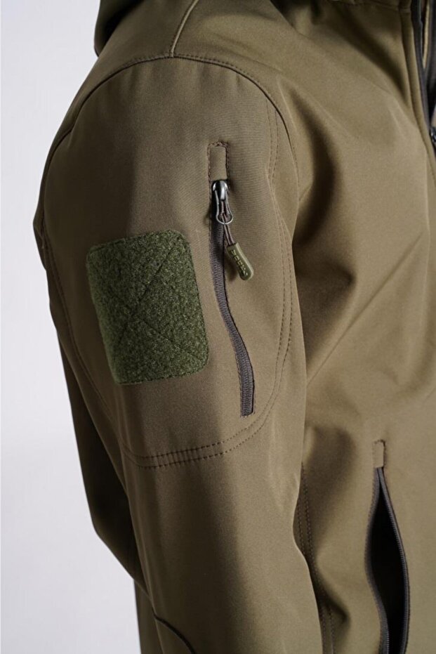 سترة كاكي سوفتشيل مقاومة للمطر - 8