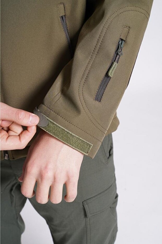 سترة كاكي سوفتشيل مقاومة للمطر - 10