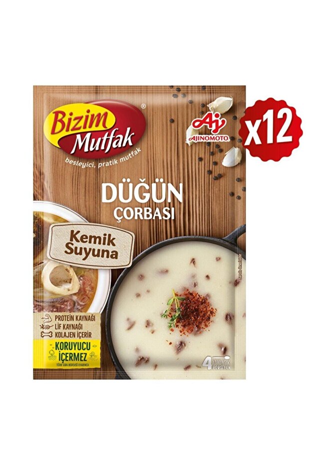 Kemik Suyuna Düğün Çorbası 73 gr 12'li Paket - 1