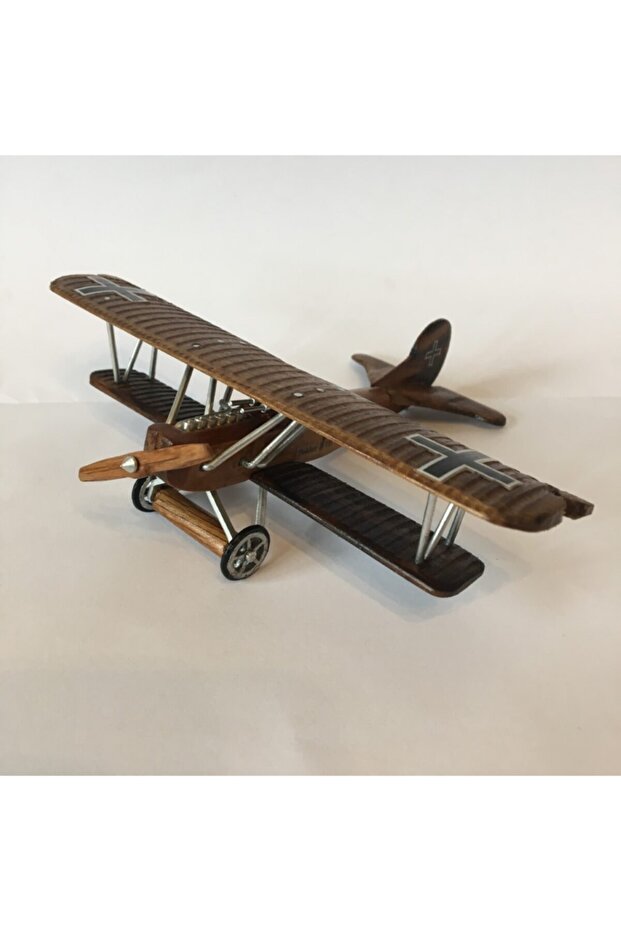 Fokker D Vıı 1/60 Ölçekli Ahşap Uçak Maketi - Maket Uçak - Model Uçak - Oyuncak Uçak - 2