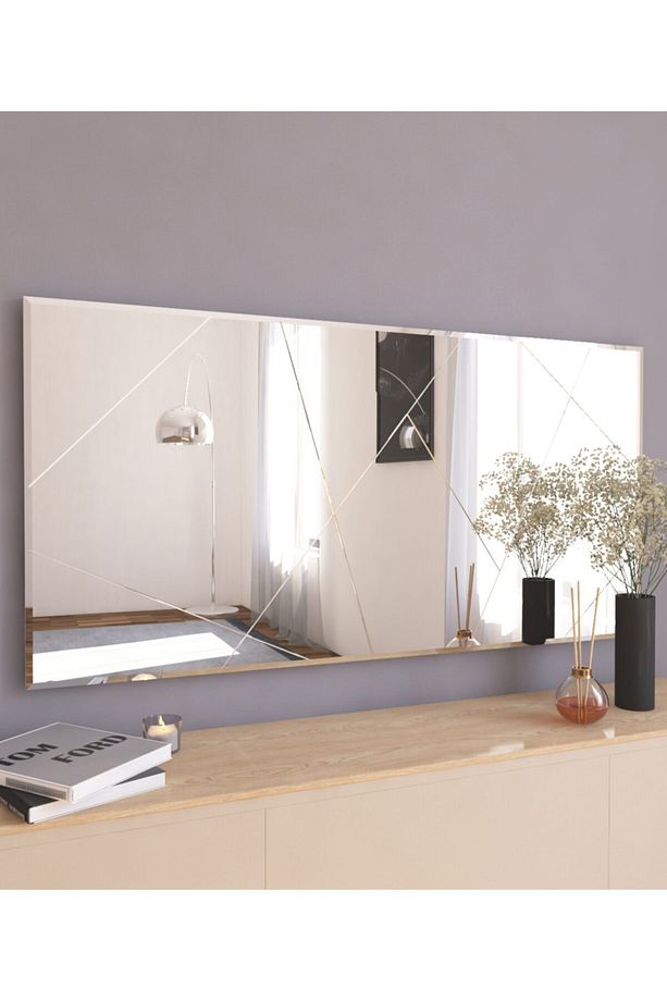Dekoratif Modern Desen Salon Dresuar Duvar Aynası M101a - 1