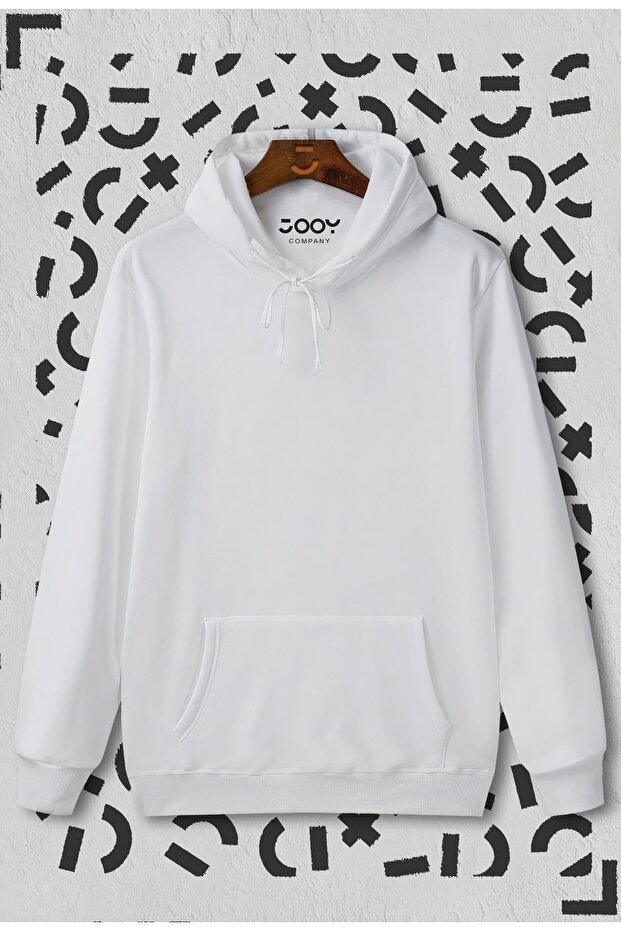 Unisex Plain Basic Hooded Sweatshirt Hoodie