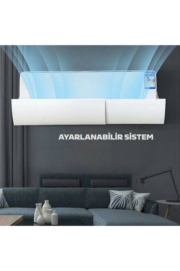 Yapışkanlı Ayarlanabilir Klima Hava Yönlendirici Aparat Klima Aparatı Siperlik Yön Aparatı - 4