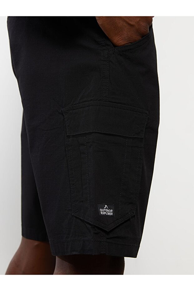 Standart Kalıp Erkek Kargo Şort - 5