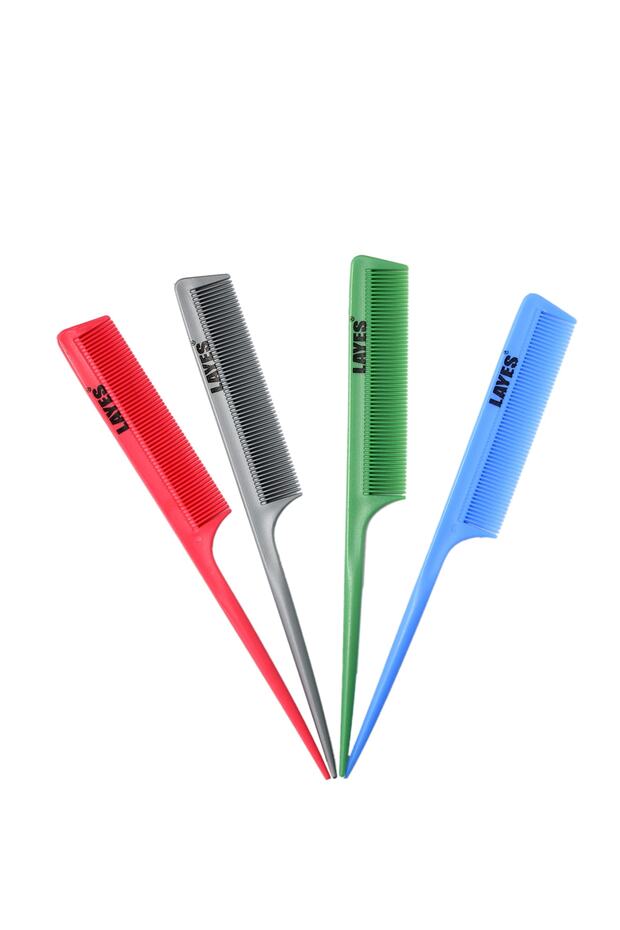 4 Pieces Crepe Comb Hair Separation Comb Toothless Skewer Comb Mixed Color