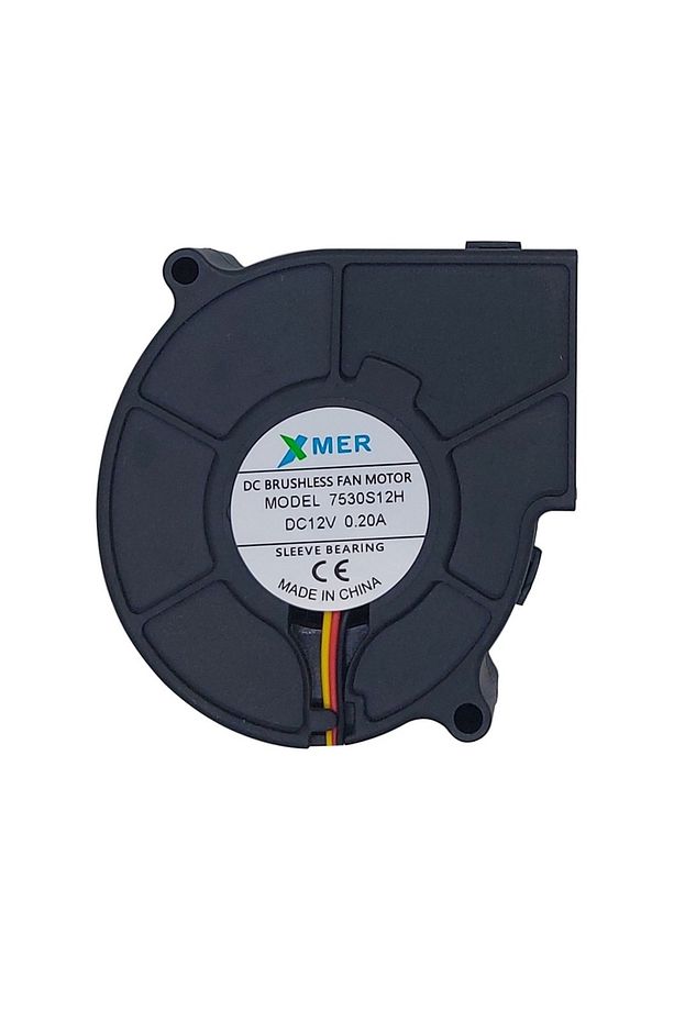75x75x30mm Salyangoz 12v 0.20a 3p Xmer Fan - 1