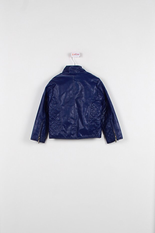 Devojčin saksofon Koža kaput - 3