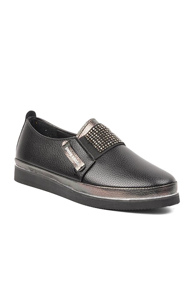 PC-51678 Black Stoned Women's Casual Shoes