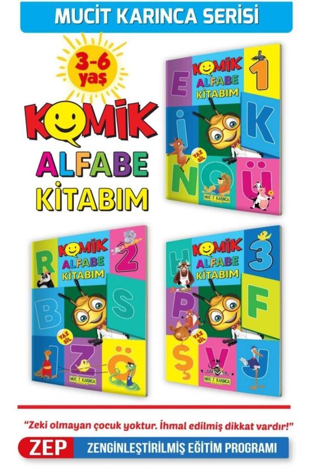 Yükselen Zeka 3-6 Yaş Komik Alfabe Ve Tangram Seti - 2