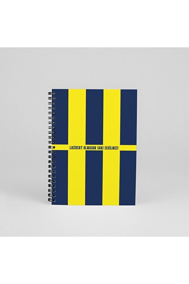 Design Spiral Notebook - Gift for Fans Yellow Navy Blue
